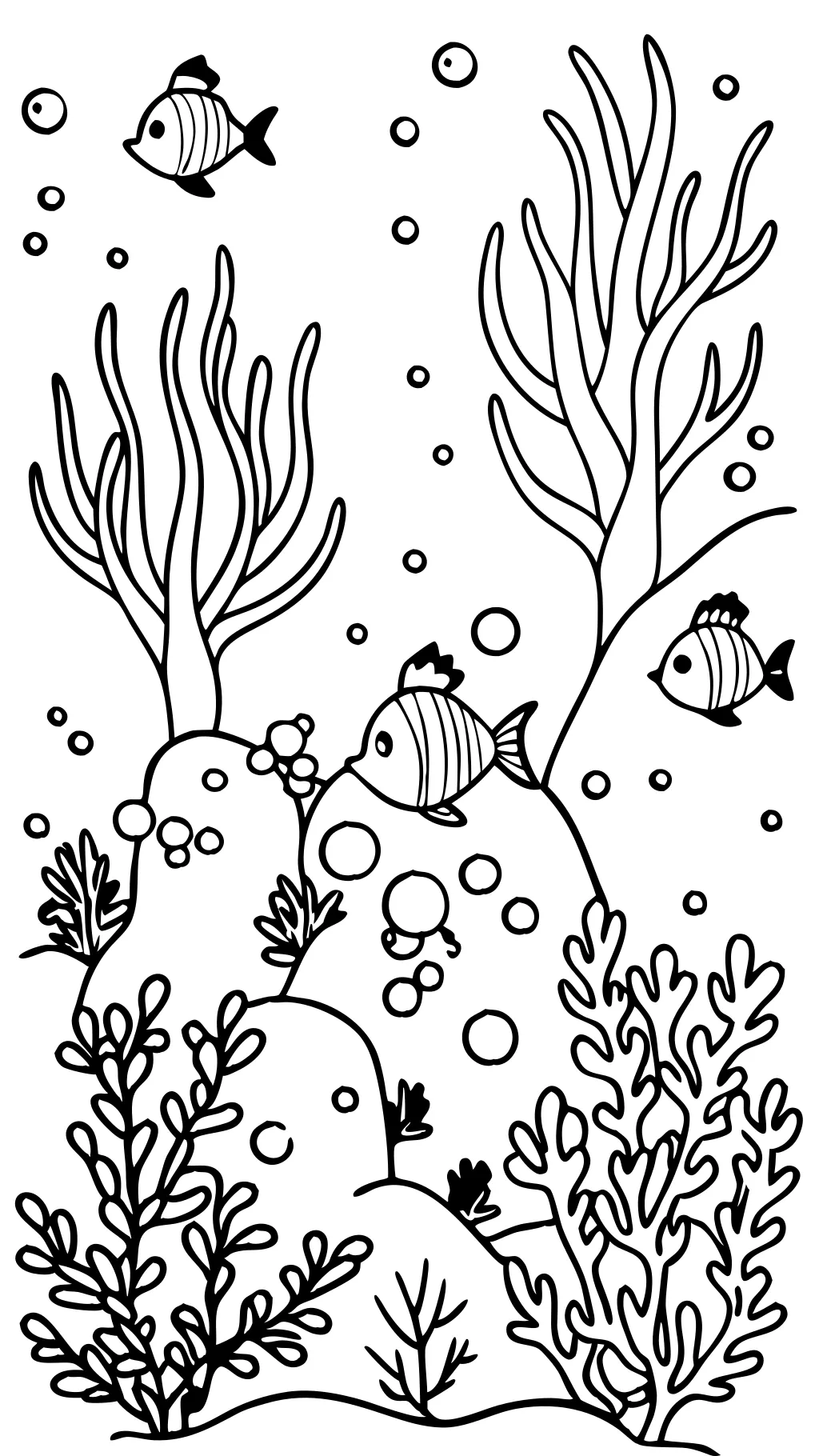 coral coloring page